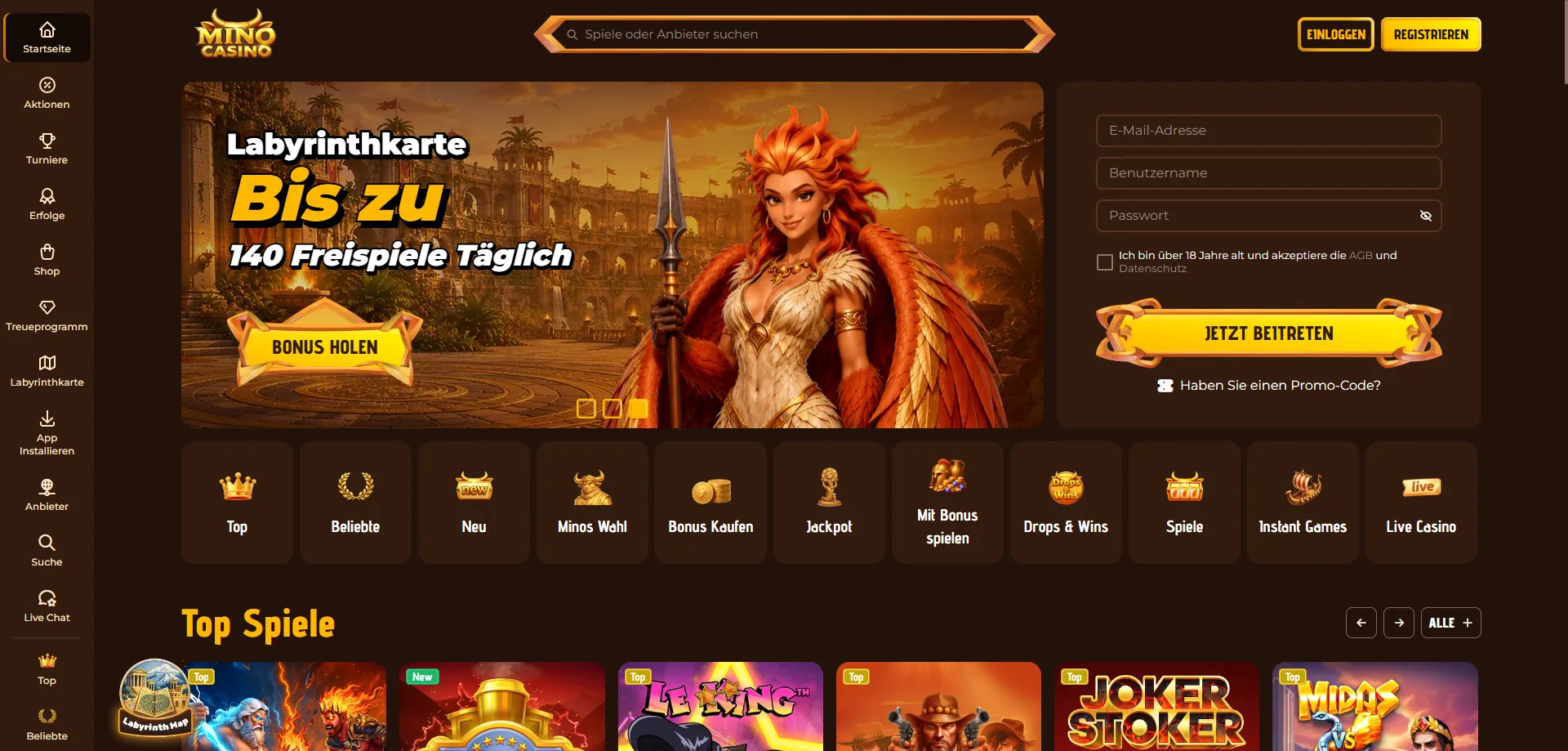 Mino Casino AT Online Casino &Uuml;bersicht 2026